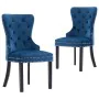 Dining chairs 2 units blue velvet by vidaXL, dining chairs - Ref: Foro24-287958, Price: 298,19 €, Discount: %