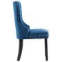 Dining chairs 2 units blue velvet by vidaXL, dining chairs - Ref: Foro24-287958, Price: 298,19 €, Discount: %