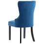 Dining chairs 2 units blue velvet by vidaXL, dining chairs - Ref: Foro24-287958, Price: 298,19 €, Discount: %