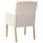 Dining chairs with armrests 6 units of beige fabric by vidaXL, dining chairs - Ref: Foro24-3058299, Price: 981,10 €, Discount: %