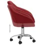 Drehbare Esszimmerstühle 4 Einheiten rot roter Stoff von vidaXL, Essstühle - Ref: Foro24-3089575, Preis: 262,58 €, Rabatt: %