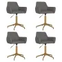 Swivel dining chairs 4 units dark gray velvet by vidaXL, dining chairs - Ref: Foro24-3092765, Price: 260,89 €, Discount: %