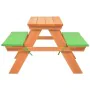 Kinderpicknicktisch mit Tannenholzbänken 89x79x50 cm von vidaXL, Gartensets - Ref: Foro24-91793, Preis: 64,65 €, Rabatt: %