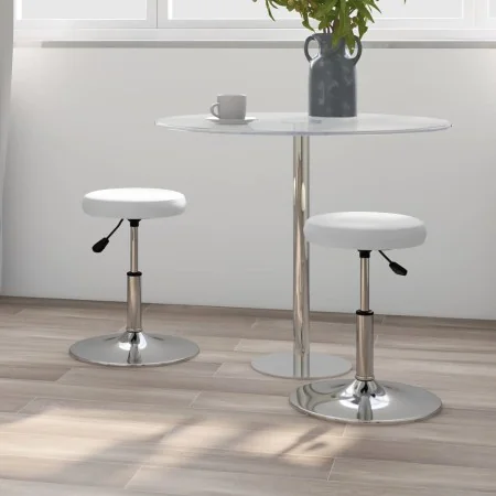 Dining chairs 2 units white synthetic leather by vidaXL, dining chairs - Ref: Foro24-333077, Price: 74,23 €, Discount: %