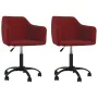 Swivel dining chairs 2 units red velvet by vidaXL, dining chairs - Ref: Foro24-331226, Price: 122,15 €, Discount: %