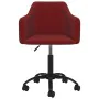 Swivel dining chairs 2 units red velvet by vidaXL, dining chairs - Ref: Foro24-331226, Price: 122,15 €, Discount: %