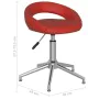 Drehbare Esszimmerstühle, 4 Stück, rot, rotes Kunstleder von vidaXL, Essstühle - Ref: Foro24-3085878, Preis: 185,89 €, Rabatt: %