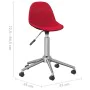 Drehbare Esszimmerstühle 4 Einheiten rot roter Stoff von vidaXL, Essstühle - Ref: Foro24-3086060, Preis: 169,21 €, Rabatt: %