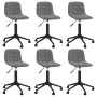 Swivel dining chairs 6 units dark gray velvet by vidaXL, dining chairs - Ref: Foro24-3086889, Price: 260,80 €, Discount: %