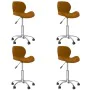 Swivel dining chairs 4 units brown velvet by vidaXL, dining chairs - Ref: Foro24-3088304, Price: 190,49 €, Discount: %