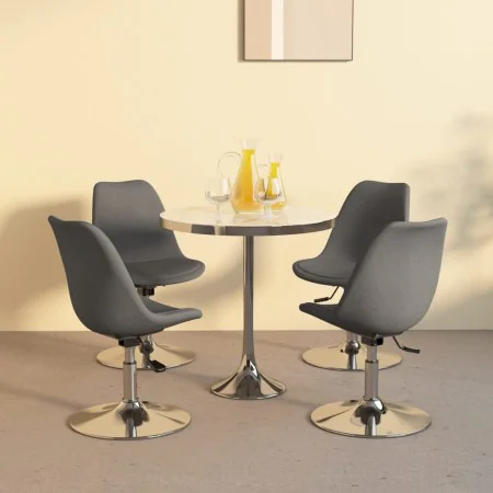 Swivel dining chairs 4 units light gray fabric by vidaXL, dining chairs - Ref: Foro24-338319, Price: 277,10 €, Discount: %