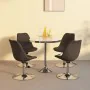 Swivel dining chairs 4 units dark brown fabric by vidaXL, dining chairs - Ref: Foro24-338325, Price: 181,44 €, Discount: %