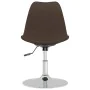 Swivel dining chairs 4 units dark brown fabric by vidaXL, dining chairs - Ref: Foro24-338325, Price: 181,44 €, Discount: %