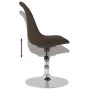 Swivel dining chairs 4 units dark brown fabric by vidaXL, dining chairs - Ref: Foro24-338325, Price: 181,44 €, Discount: %