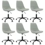 Swivel dining chairs 6 units light gray fabric by vidaXL, dining chairs - Ref: Foro24-3085441, Price: 349,68 €, Discount: %