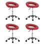 Swivel Dining Chairs 4 Pcs Red Red Synthetic Leather by vidaXL, dining chairs - Ref: Foro24-3085815, Price: 173,02 €, Discoun...