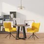 Swivel dining chairs 2 pcs yellow velvet by vidaXL, dining chairs - Ref: Foro24-344816, Price: 132,74 €, Discount: %