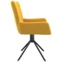 Swivel dining chairs 2 pcs yellow velvet by vidaXL, dining chairs - Ref: Foro24-344816, Price: 132,74 €, Discount: %