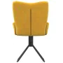 Swivel dining chairs 2 pcs yellow velvet by vidaXL, dining chairs - Ref: Foro24-344816, Price: 132,74 €, Discount: %