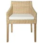 Dining chairs with cushions 2 units natural rattan by vidaXL, dining chairs - Ref: Foro24-325493, Price: 259,39 €, Discount: %