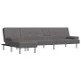 L-shaped sofa bed gray synthetic leather 255x140x70 cm by vidaXL, Sofas - Ref: Foro24-3157267, Price: 397,80 €, Discount: %