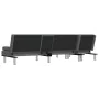 L-shaped sofa bed gray synthetic leather 255x140x70 cm by vidaXL, Sofas - Ref: Foro24-3157267, Price: 397,80 €, Discount: %