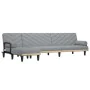 L-förmiges Schlafsofa aus hellgrauem Stoff, 260 x 140 x 70 cm von vidaXL, Sofas - Ref: Foro24-3157269, Preis: 369,68 €, Rabat...