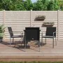 5-teiliges Garten-Essset mit Kissen aus synthetischem Rattan und Stahl von vidaXL, Gartensets - Ref: Foro24-3186956, Preis: 2...