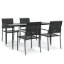 5-piece garden dining set synthetic rattan and steel by vidaXL, Garden sets - Ref: Foro24-3187011, Price: 280,83 €, Discount: %