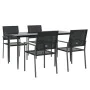 5-piece garden dining set synthetic rattan and steel by vidaXL, Garden sets - Ref: Foro24-3187011, Price: 280,83 €, Discount: %