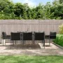 9-piece garden dining set with synthetic rattan and steel cushions by vidaXL, Garden sets - Ref: Foro24-3187064, Price: 716,9...