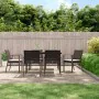 Garden chairs cushions 6 pcs brown synthetic rattan 56.5x57x83cm by vidaXL, Garden chairs - Ref: Foro24-3187078, Price: 375,6...