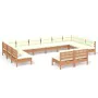 Garden furniture set 12 pieces and cushions made of honey brown pine wood. by vidaXL, Garden sets - Ref: Foro24-3097226, Pric...