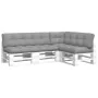 Cushions for pallets 5 units gray fabric by vidaXL, Cushions for chairs and sofas - Ref: Foro24-314607, Price: 156,36 €, Disc...