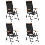 5-piece black aluminum garden dining set by vidaXL, Garden sets - Ref: Foro24-3070628, Price: 420,61 €, Discount: %