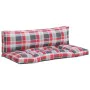 Cushions for pallets 2 units red checkered fabric by vidaXL, Cushions for chairs and sofas - Ref: Foro24-314658, Price: 54,17...