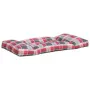 Cushions for pallets 2 units red checkered fabric by vidaXL, Cushions for chairs and sofas - Ref: Foro24-314658, Price: 54,17...