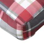 Cushions for pallets 2 units red checkered fabric by vidaXL, Cushions for chairs and sofas - Ref: Foro24-314658, Price: 54,17...