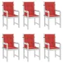 Low back garden chair cushion 6 pcs red Oxford fabric by vidaXL, Cushions for chairs and sofas - Ref: Foro24-314137, Price: 6...