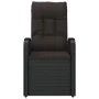 Garden reclining chairs and cushions 2 pcs black PE rattan by vidaXL, Garden chairs - Ref: Foro24-46065, Price: 299,35 €, Dis...