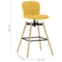 Swivel bar stools 2 units yellow fabric by vidaXL, dining chairs - Ref: Foro24-289479, Price: 115,68 €, Discount: %