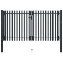 Double anthracite gray steel fence gate 306x220 cm by vidaXL, garden gates - Ref: Foro24-146354, Price: 657,78 €, Discount: %