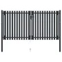 Double anthracite gray steel fence gate 306x220 cm by vidaXL, garden gates - Ref: Foro24-146354, Price: 657,78 €, Discount: %