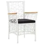 9-Piece White Synthetic Rattan Garden Dining Set by vidaXL, Garden sets - Ref: Foro24-45996, Price: 652,87 €, Discount: %