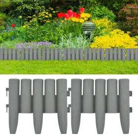 Garteneinfassung 36 Einheiten PP grau 10 m von vidaXL, Garteneinfassung und Einfassung - Ref: Foro24-48621, Preis: 37,99 €, R...