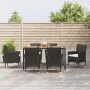 7-piece garden dining set and black synthetic rattan cushions by vidaXL, Garden sets - Ref: Foro24-3187391, Price: 489,14 €, ...