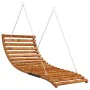 Swing lounger with awning solid fir wood teak finish by vidaXL, Garden rockers - Ref: Foro24-3200625, Price: 425,35 €, Discou...