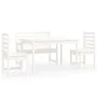 Garden dining set, 4 pieces, solid white pine wood by vidaXL, Garden sets - Ref: Foro24-3154690, Price: 376,23 €, Discount: %