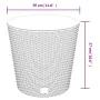 Planter with removable interior PP rattan white 15/15.3 L by vidaXL, Pots and planters - Ref: Foro24-364685, Price: 20,12 €, ...