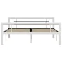 Black and white metal bed frame 140x200 cm by vidaXL, Beds and slatted bases - Ref: Foro24-284547, Price: 141,97 €, Discount: %